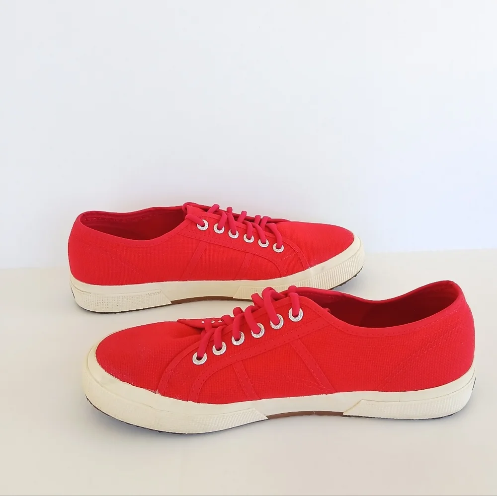 Superga Red Sneakers Women's Size 10